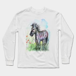 Zebra Long Sleeve T-Shirt